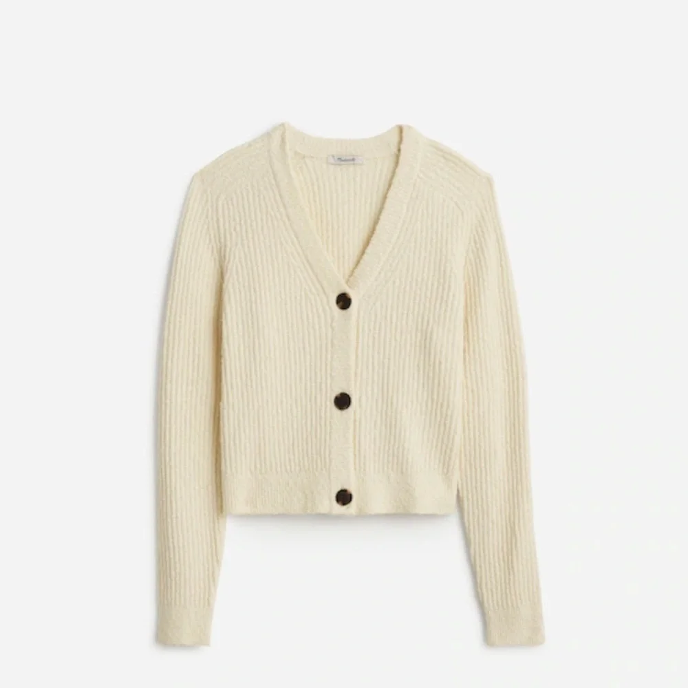 Madewell // NWOT Bouclé-Knit V-Neck Cardigan Sweater - Picture 5 of 6
